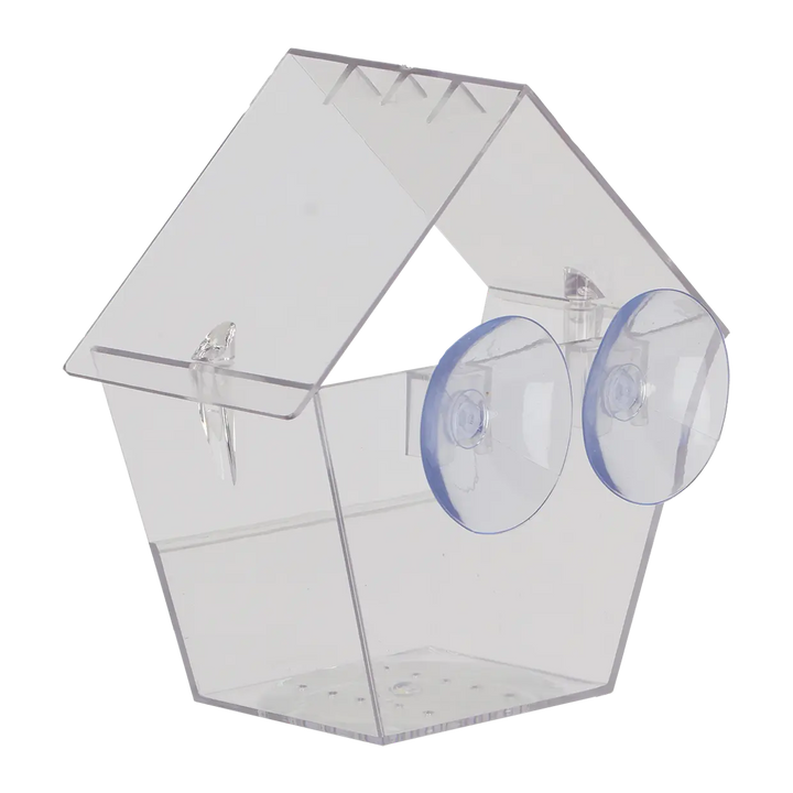 Clear House Window Bird Feeder