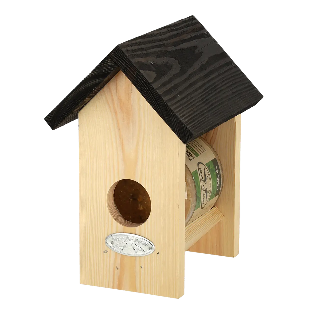 Peanut Butter Jar Bird Feeder