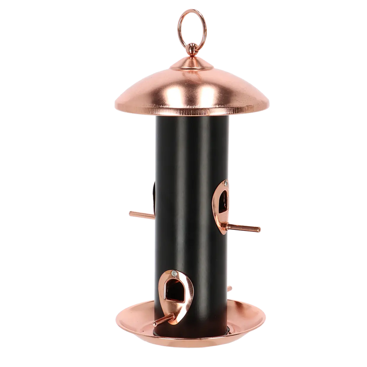 Black & Copper Bird Seed Feeder