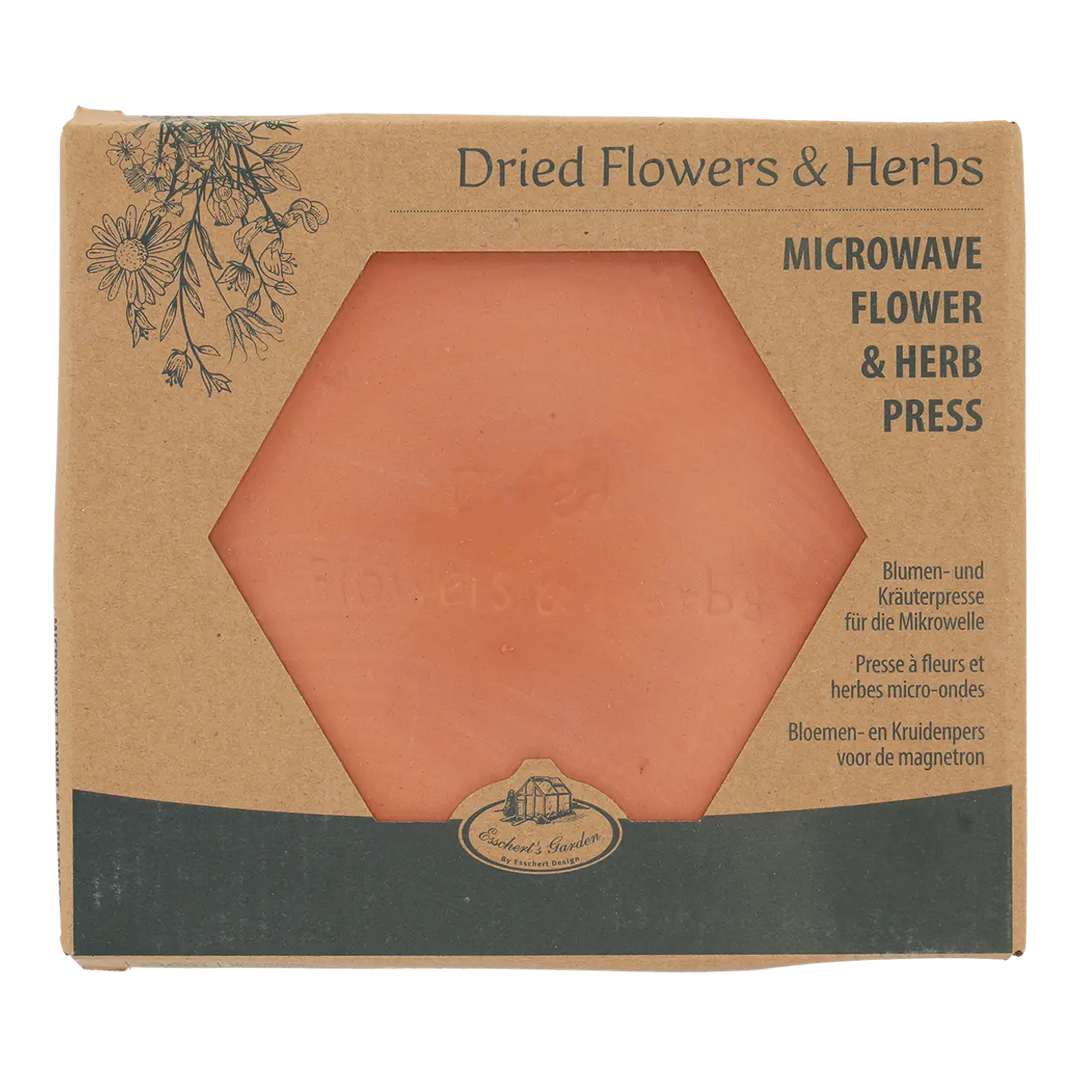 Terracotta Flower & Herb Microwave Press