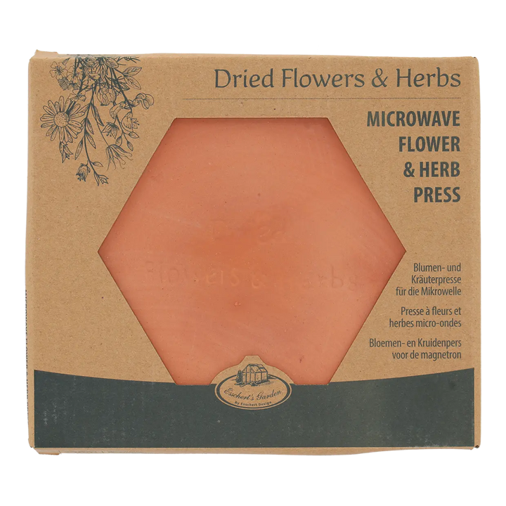 Terracotta Flower & Herb Microwave Press