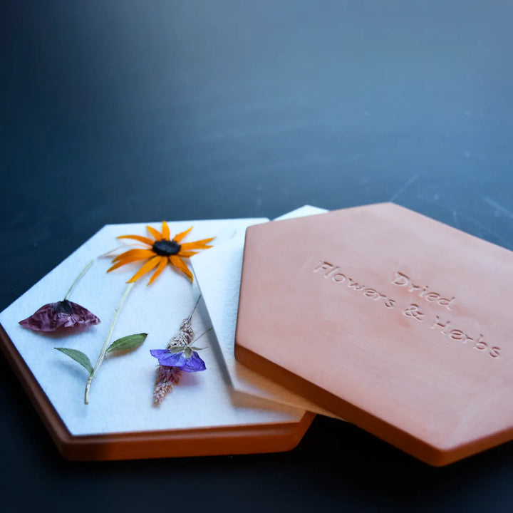 Terracotta Flower & Herb Microwave Press