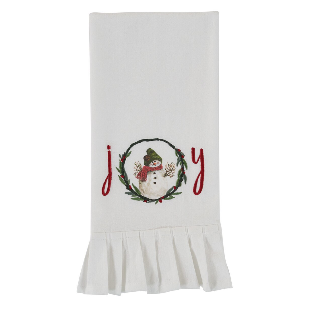 Farmhouse Joy Snowman Dishtowel