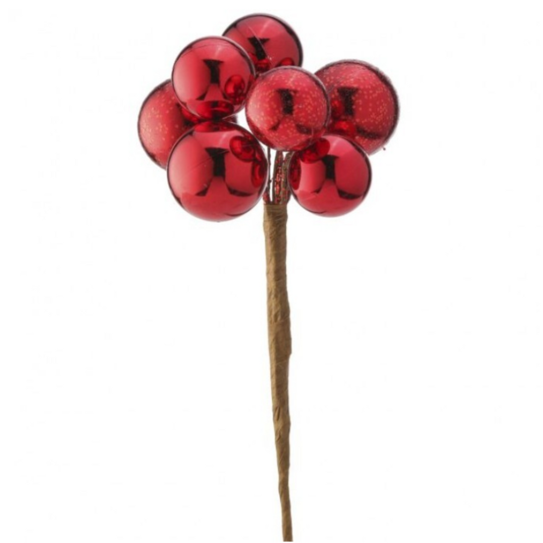 Festive Red Mixed Sphere Pick