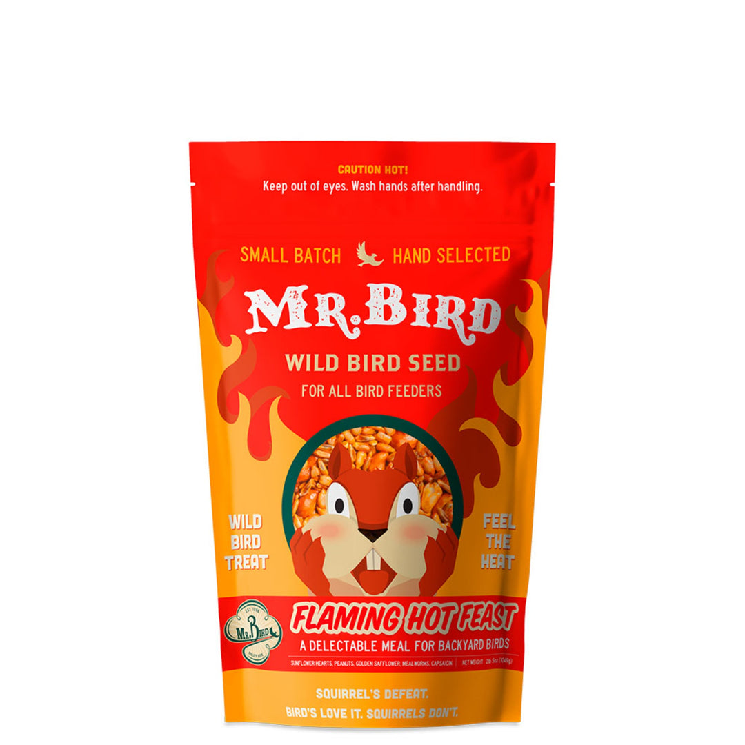 Flaming Hot Seed Feast bag on white background