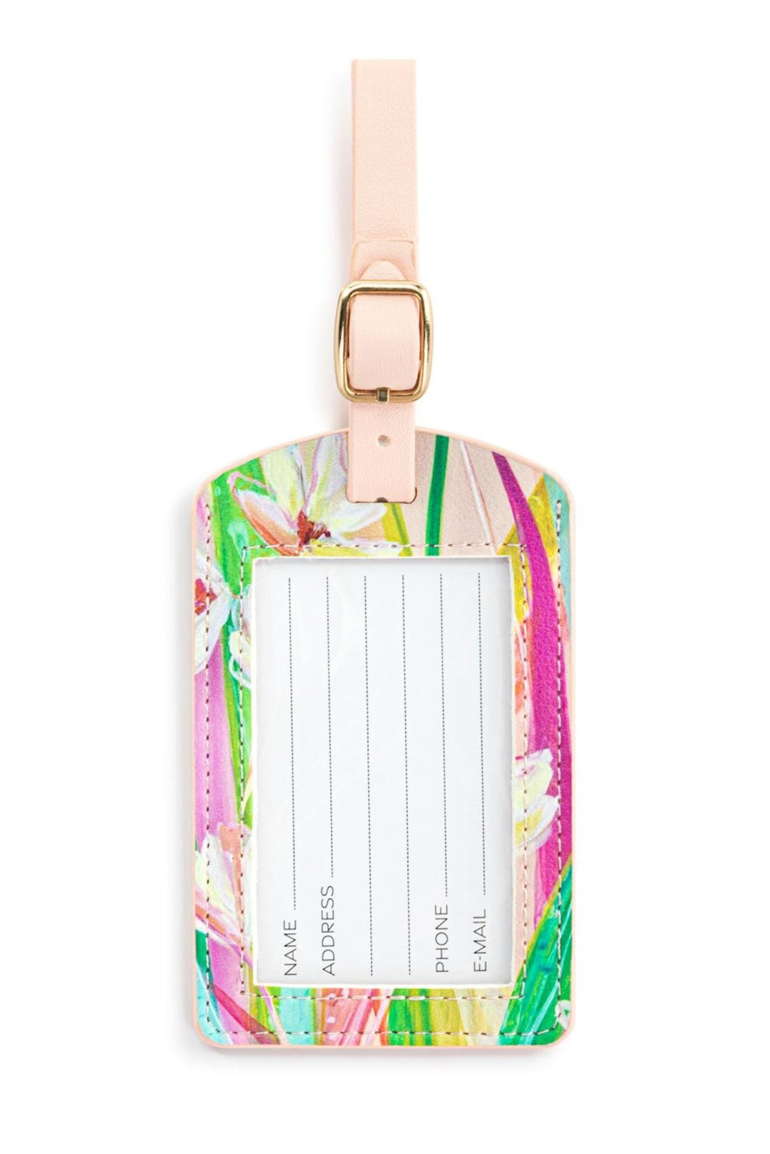 Floral Luggage Tag 