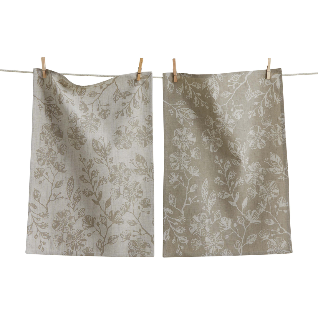 Neutral Floral Canyon Dishtowel Set