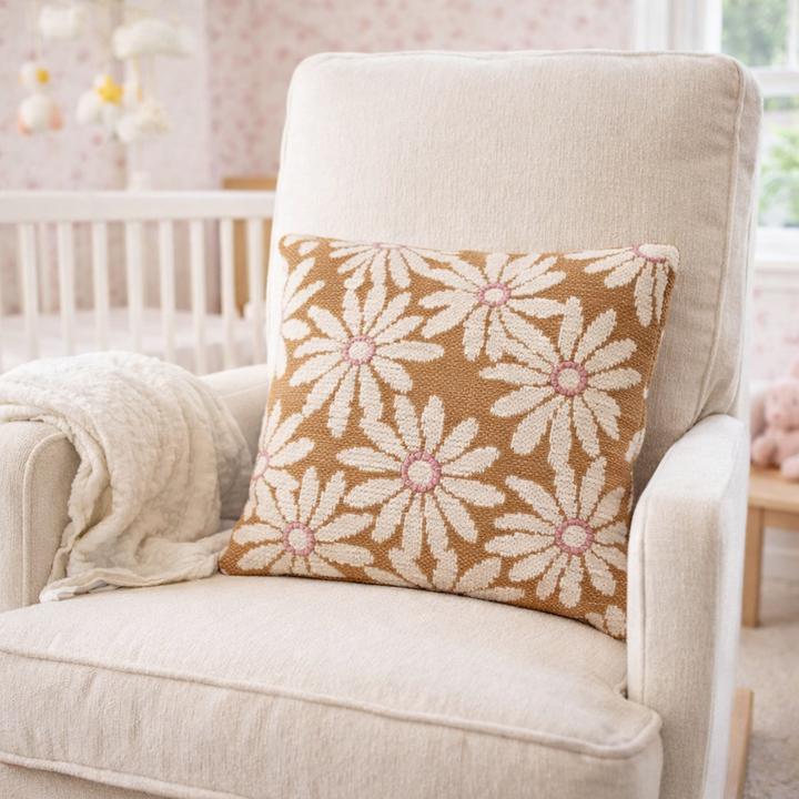 Daisy Woven Accent Pillow