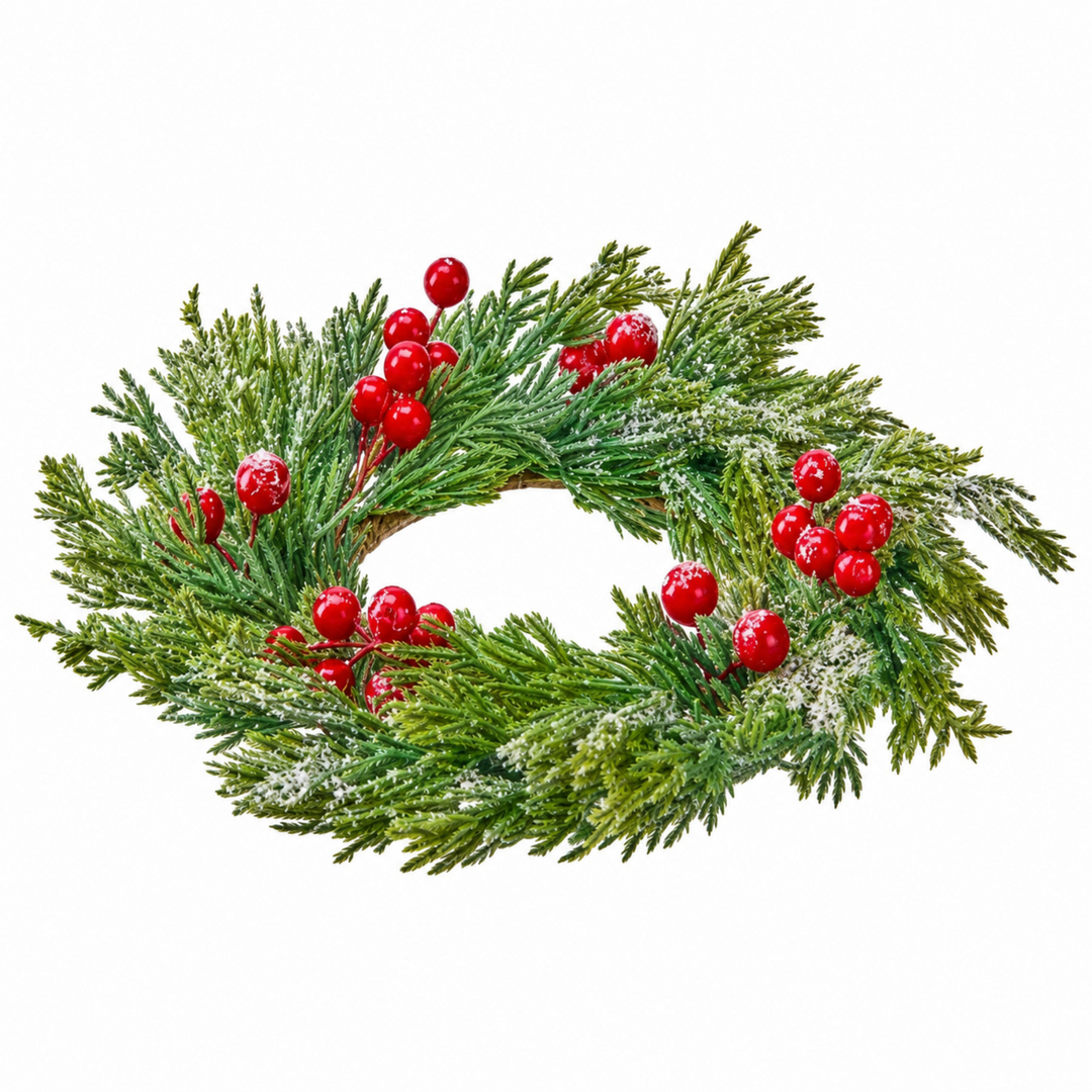 Frosted Cedar Berry Candle Ring