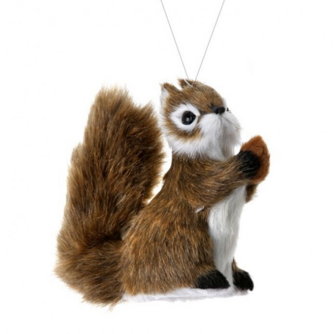 Furry Squirrel & Acorn Ornament