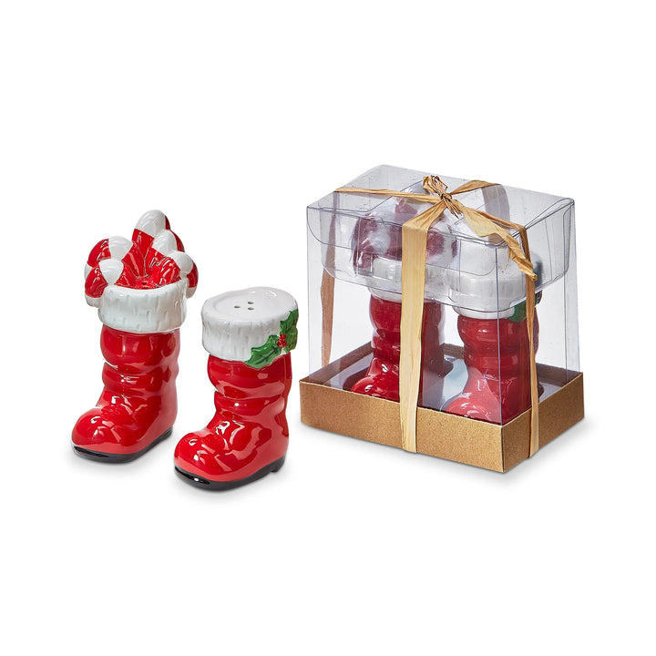Santa Boots Salt And Pepper Shakers