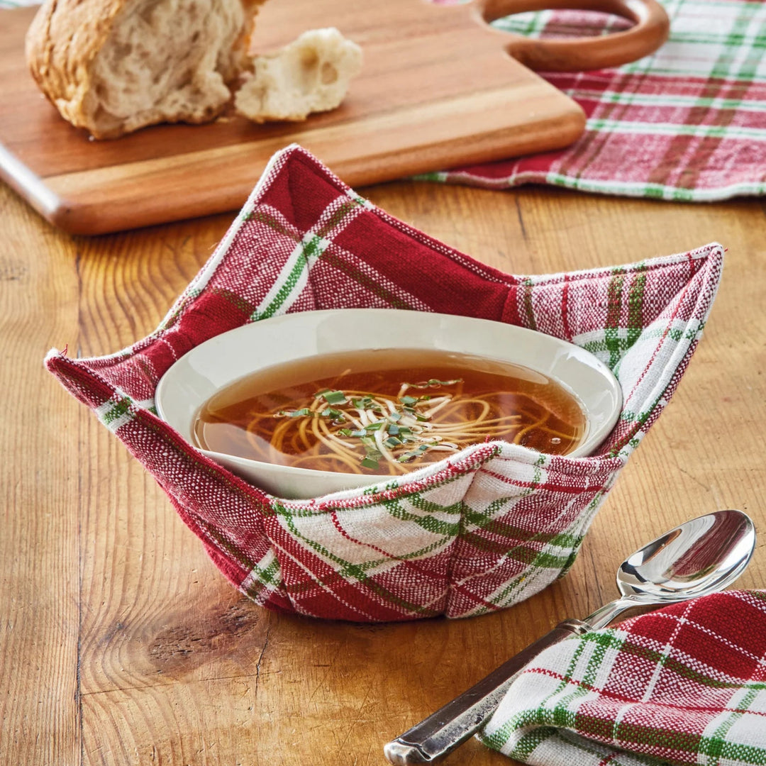Winter Plaid Bowl Cozy