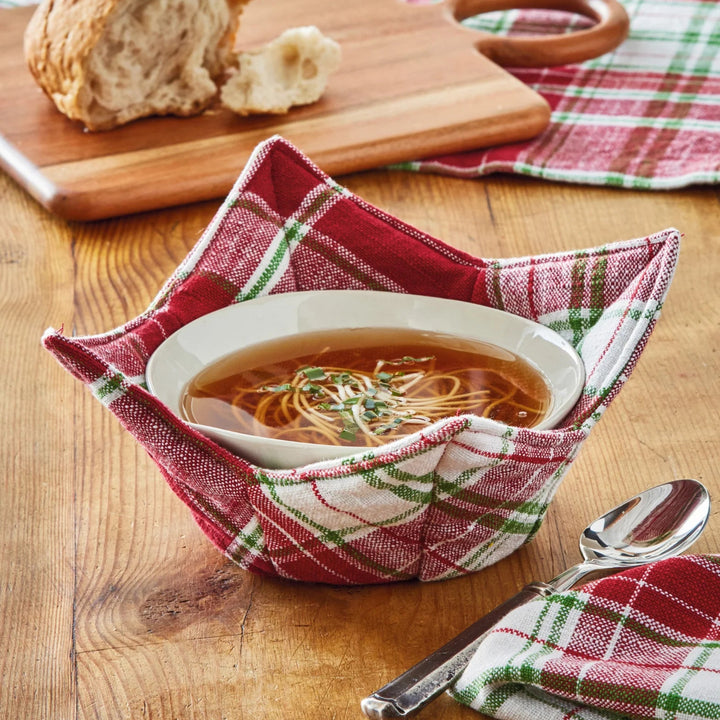 Winter Plaid Bowl Cozy