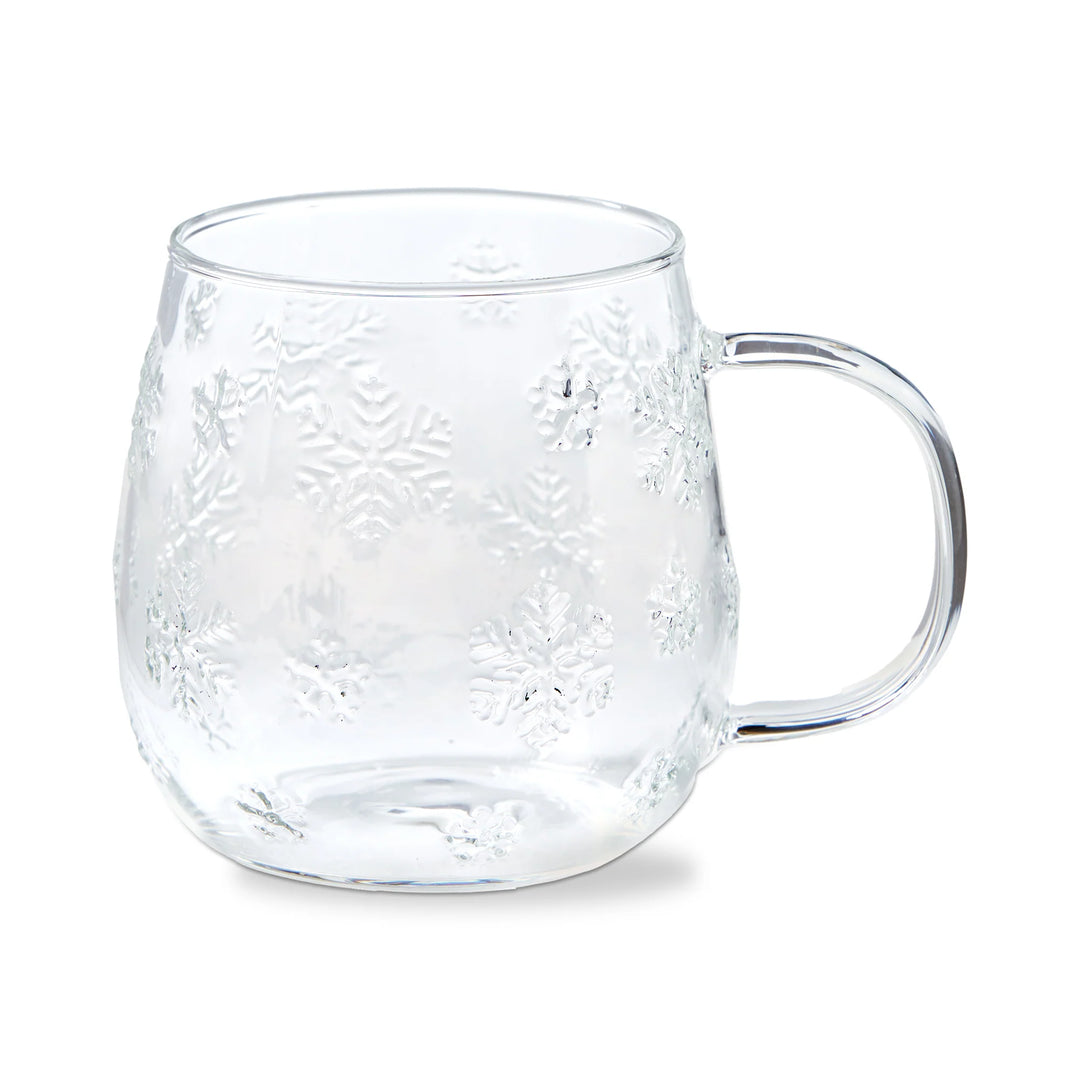 Snowflake Glass Mug