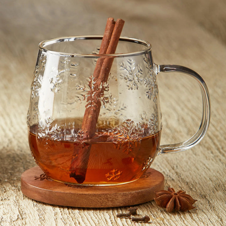 Snowflake Glass Mug