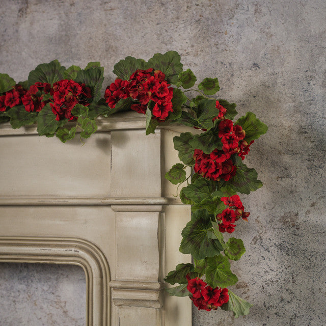 Red Geranium Garland