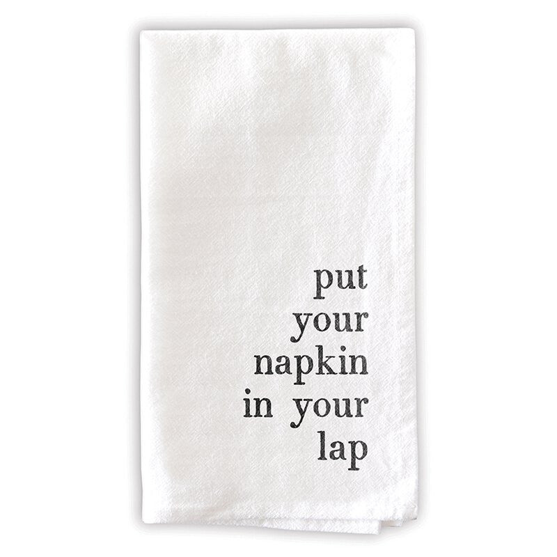 Table Manners Cotton Napkin