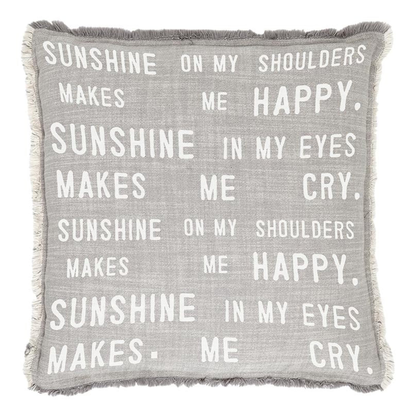 Sunshine On My Shoulders Pillow