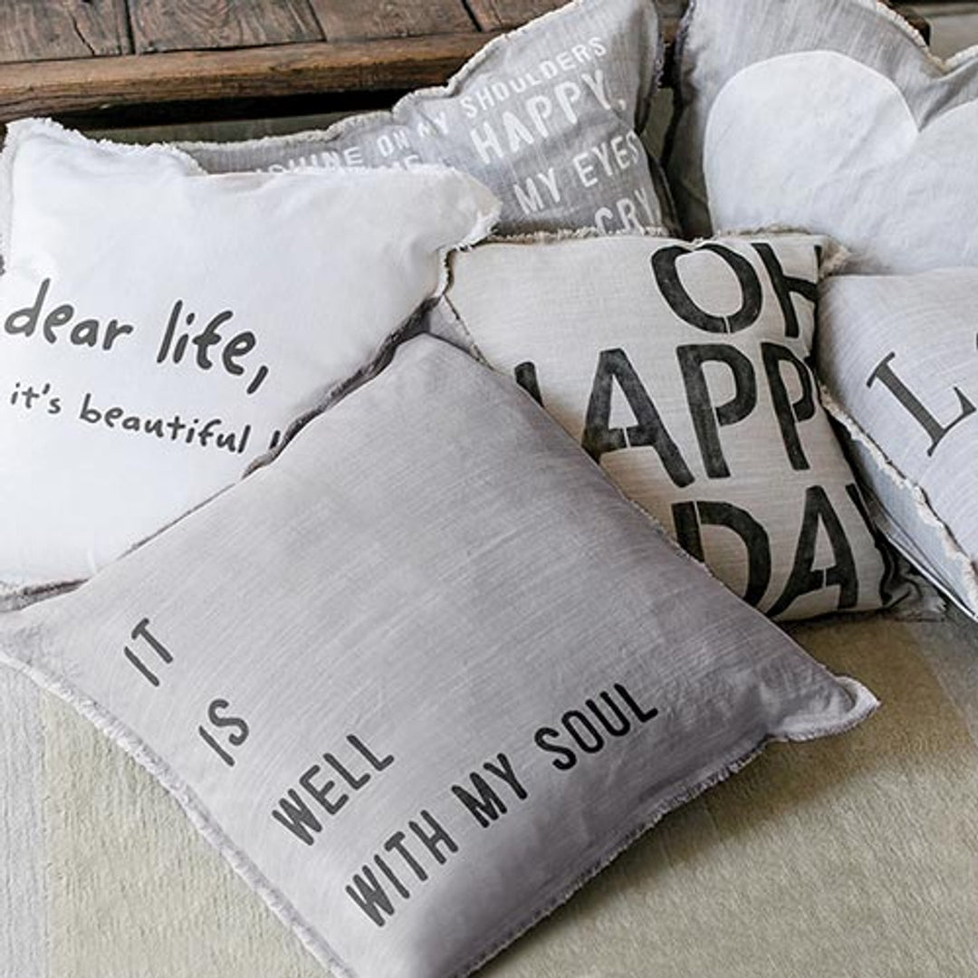 It Is Well With My Soul Fringed Pillow