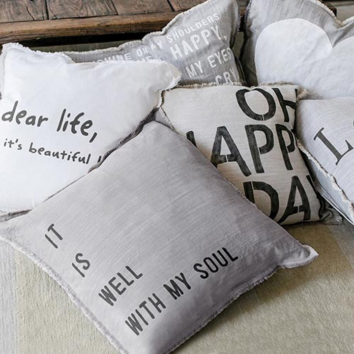 It Is Well With My Soul Fringed Pillow