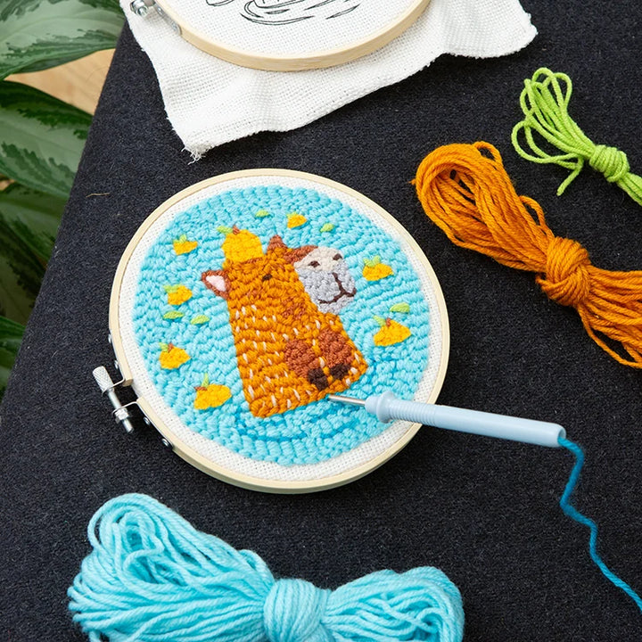 Capybara Punch Needle Kit