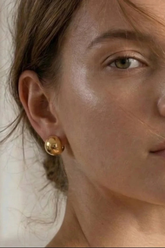 Ellie Vail Vale Dome Huggie Hoop Earring