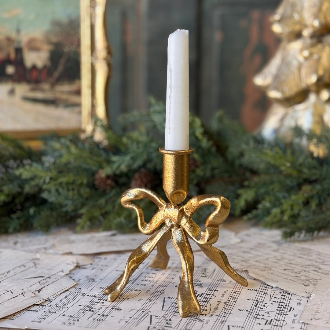 Gilded Knot Taper Holder