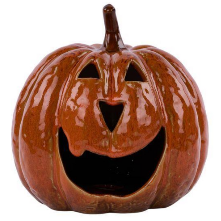 Glazed Stoneware Jack O Lantern