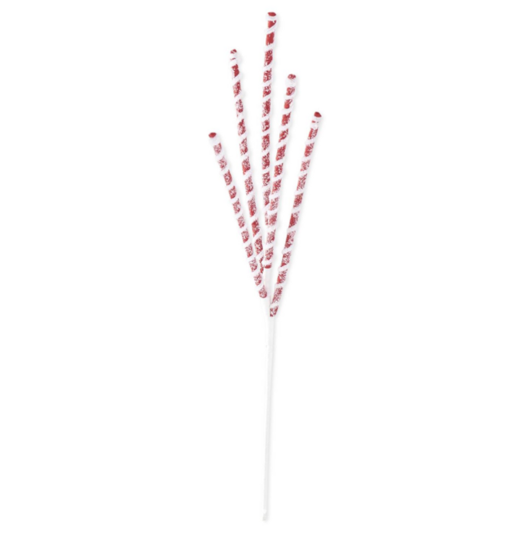 Glittered Candy Stripe Spike Spray