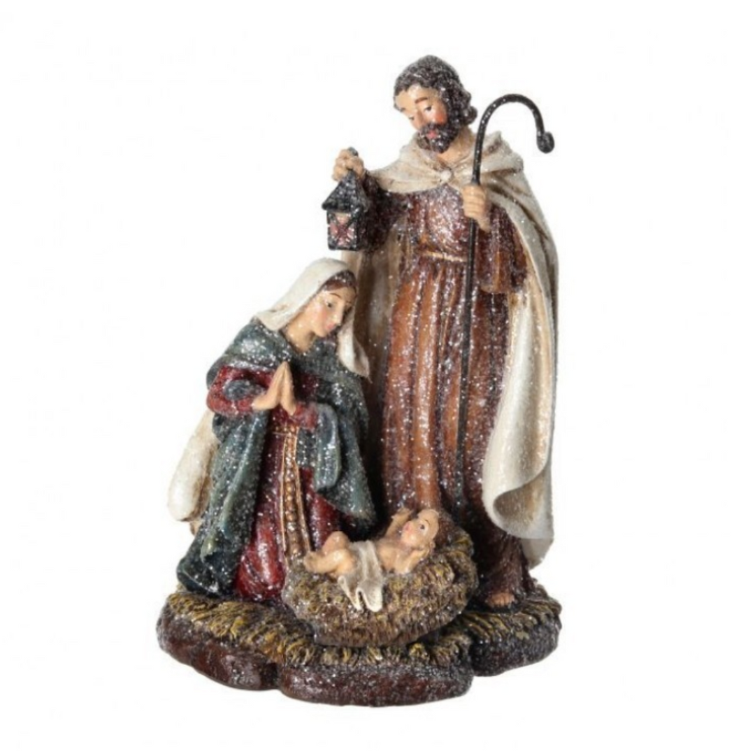 Glittery Holy Family Figurine