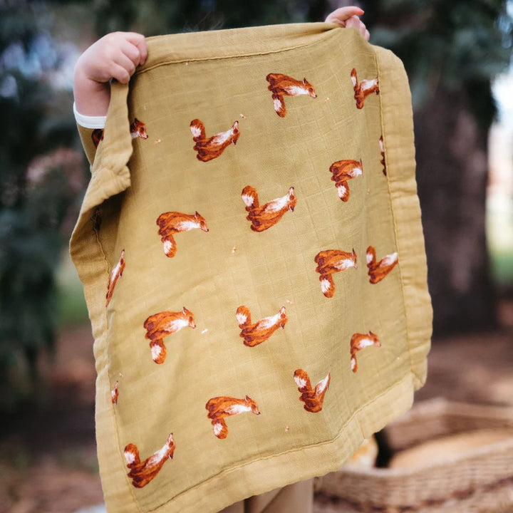 Gold Fox Mini Lovey Blanket