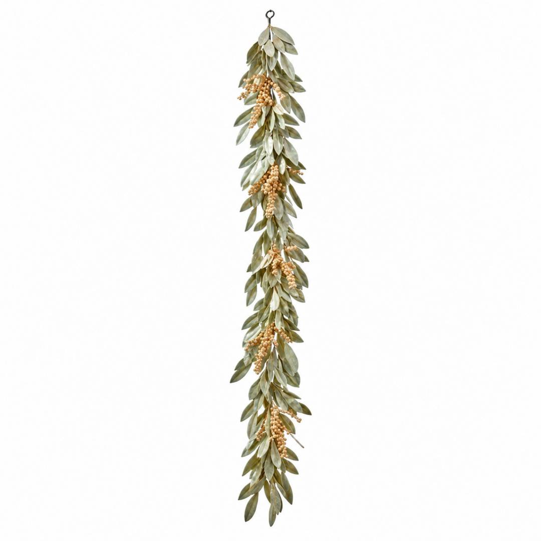 Gold Berry Bay Leaf Garland