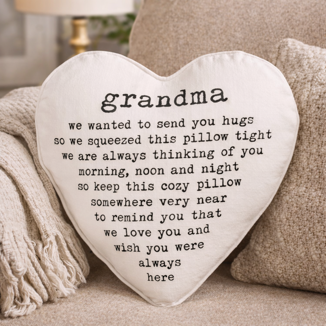Grandma Heart Pillow