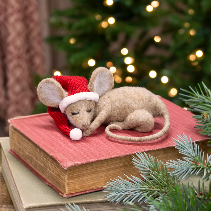 The Night Before Christmas Felt Mouse Ornament