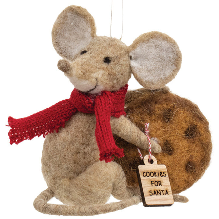 The Night Before Christmas Felt Mouse Ornament