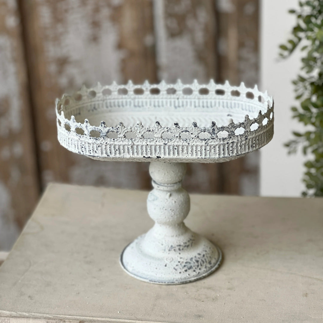 Whitewashed Scrollwork Holder