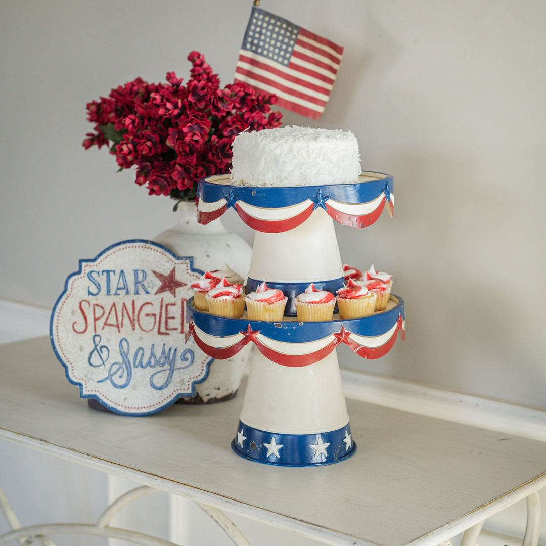 Patriotic Dessert Stand