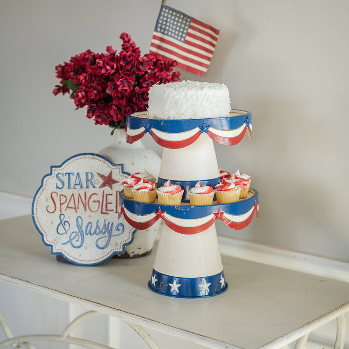 Patriotic Dessert Stand