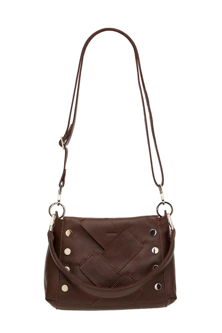 Hammitt Bryant Med - Espresso Pebble Weave/Silver