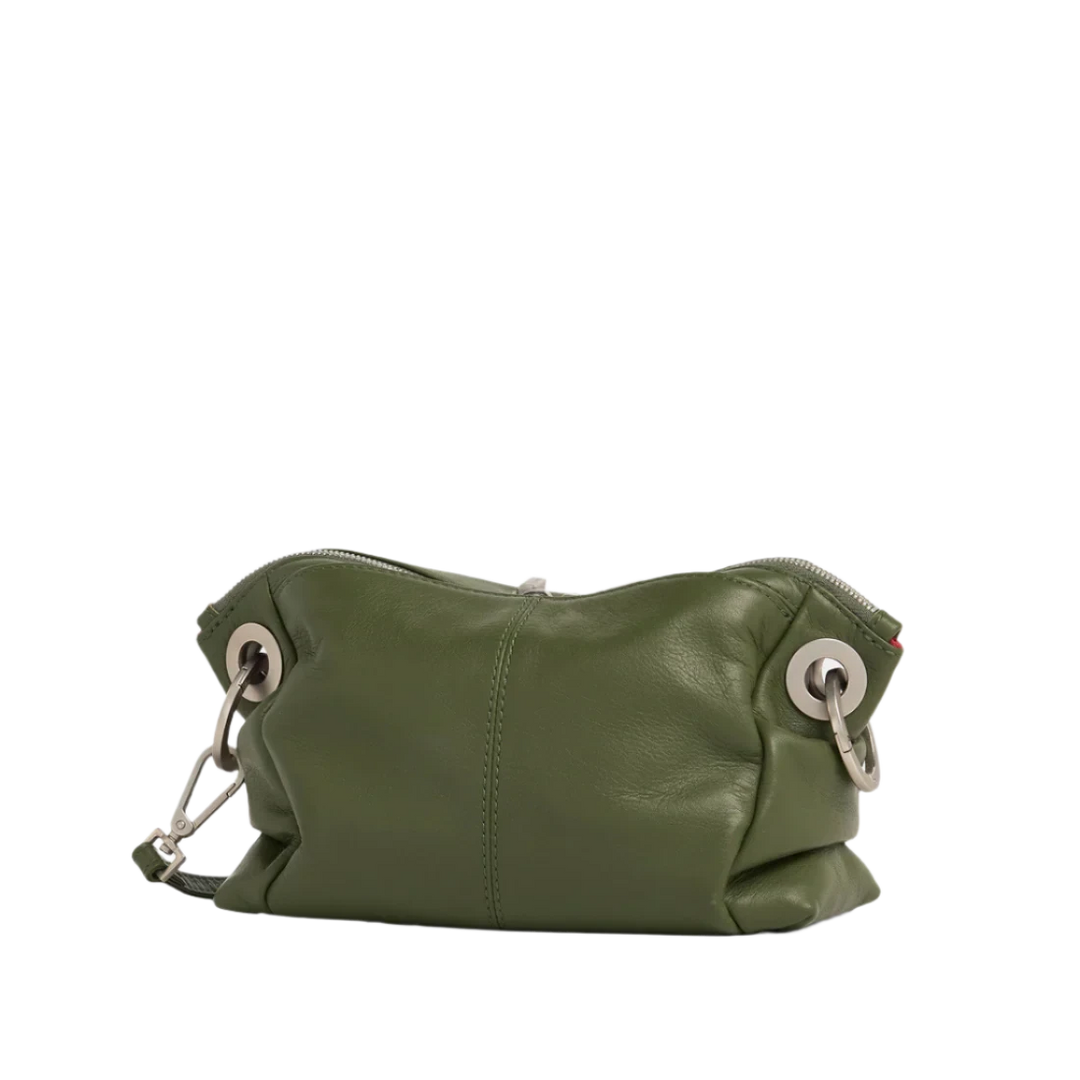 Daniel Crossbody Clutch SML - Landscape Green/Brushed Silver