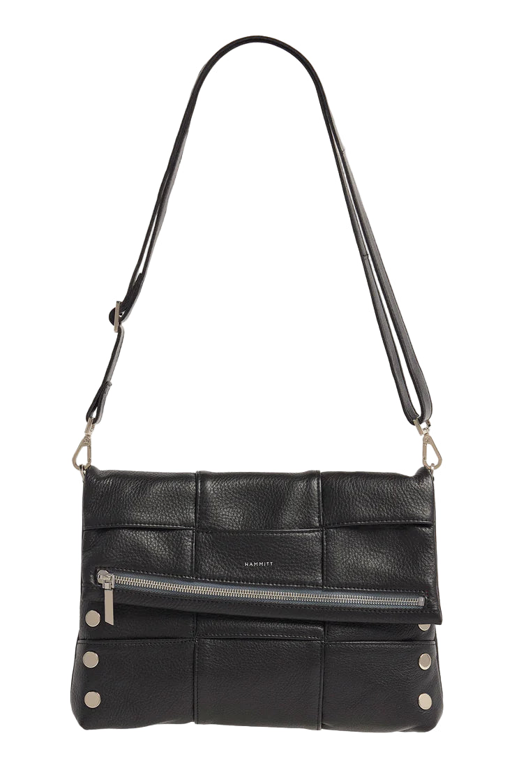 Hammitt Vip Lrg - Black Weave/Silver