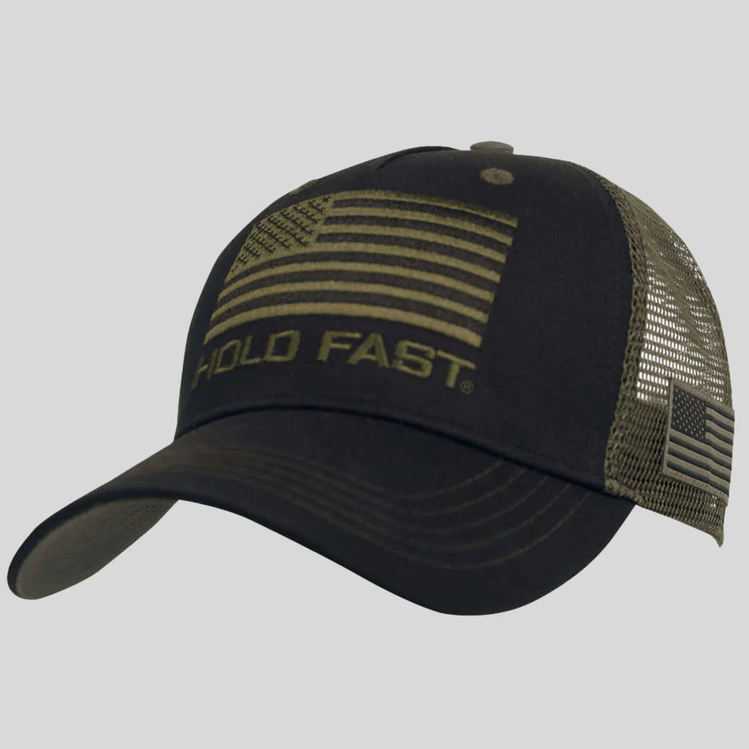 Hold Fast Flag Black Cap 
