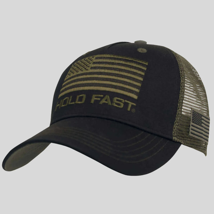 Hold Fast Flag Black Cap 