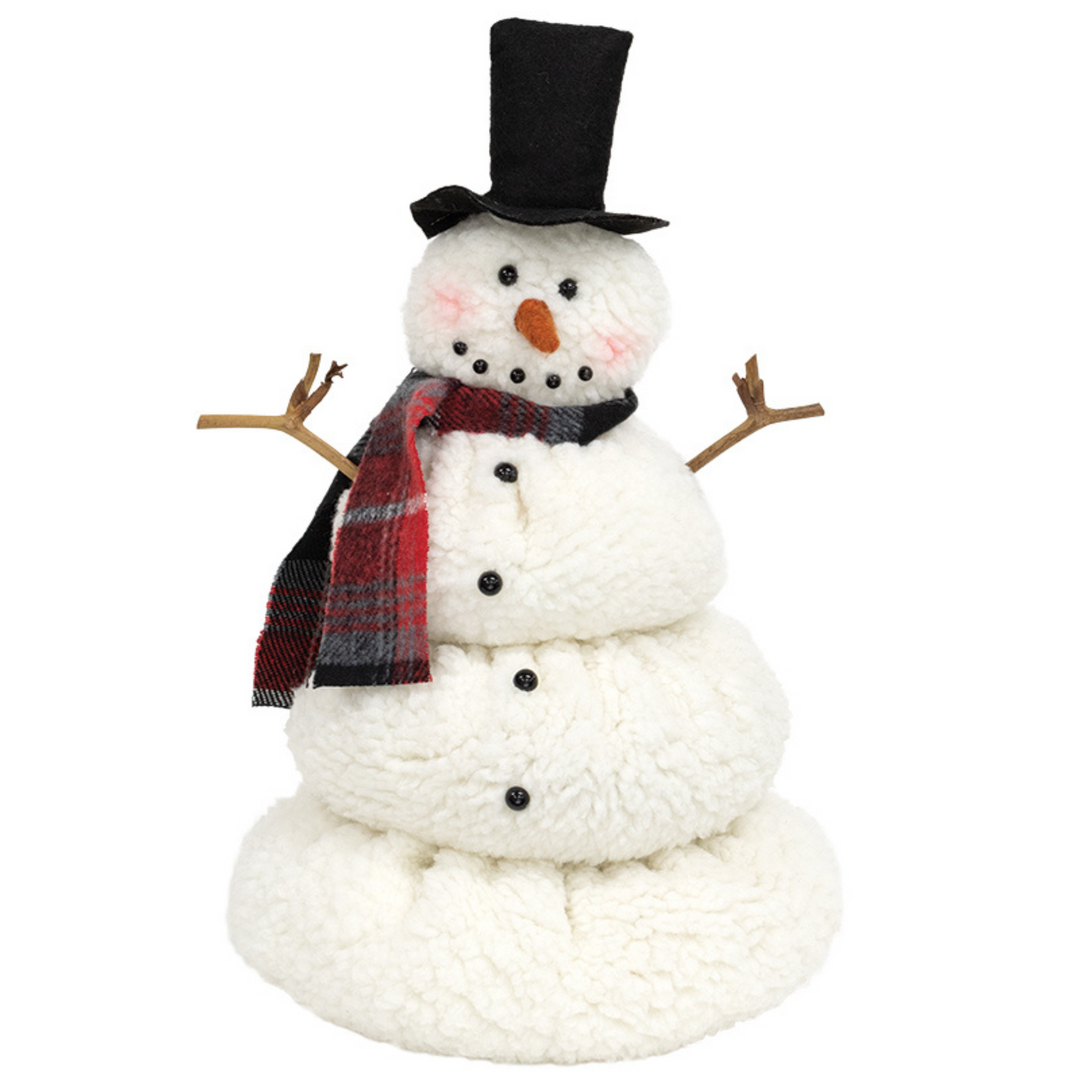 Rosy Melting Sherpa Snowman