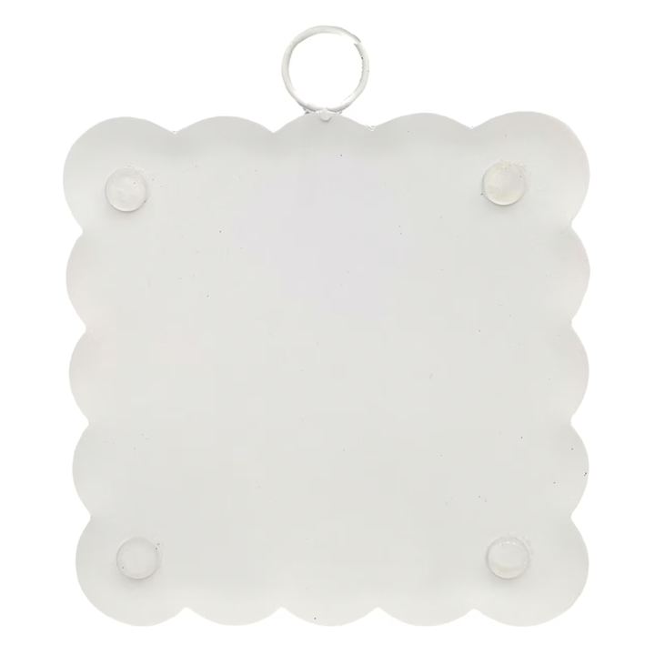 Vintage Spring Shutters Scalloped Mini Print