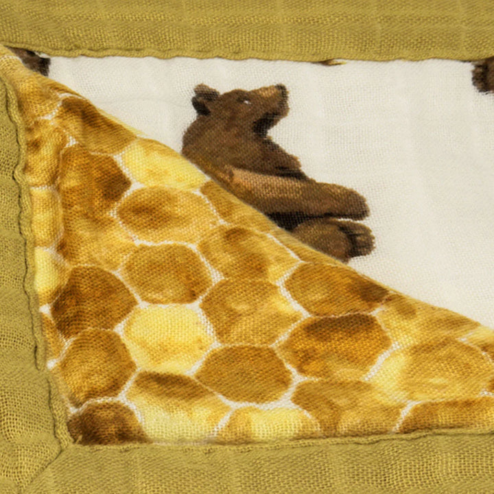 Honey Bear Mini Lovey Blanket