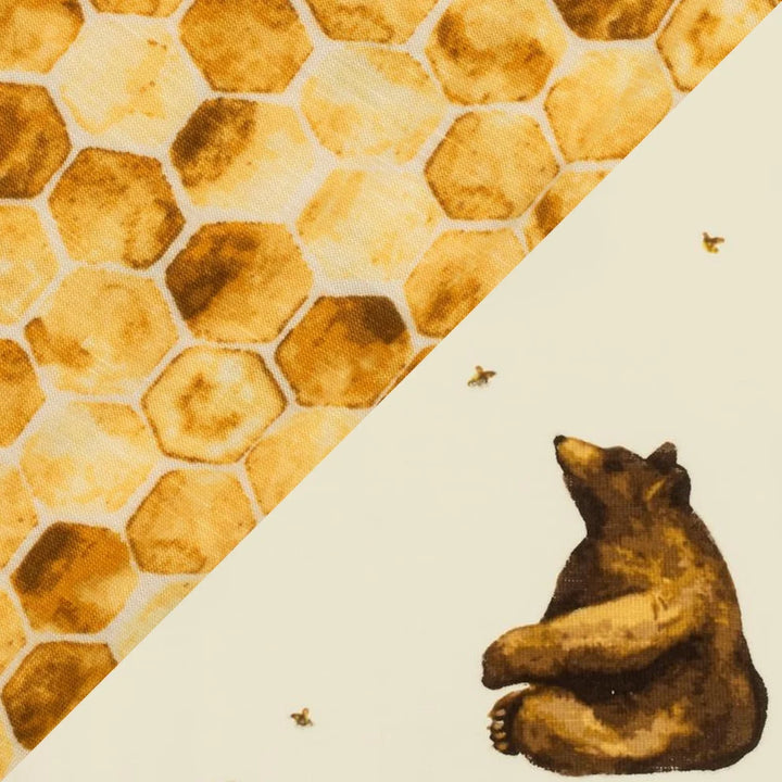 Honey Bear Burp Cloth Set