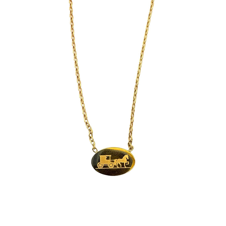 Horse + Buggy Necklace