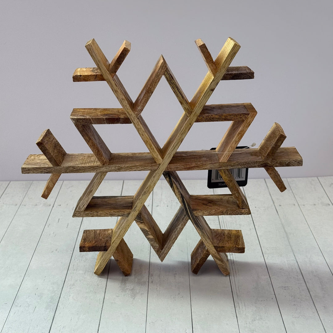 Wooden Cutout Snowflake
