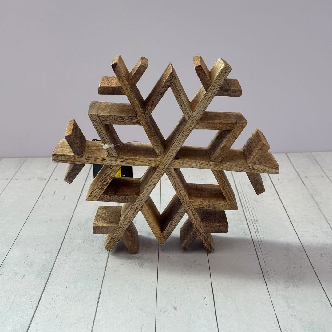 Wooden Cutout Snowflake